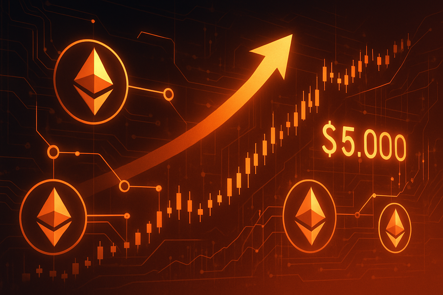 Ethereum Surges Towards $5,000 in 2025 Amidst Bullish Polymarket Bets and Whale Accumulation