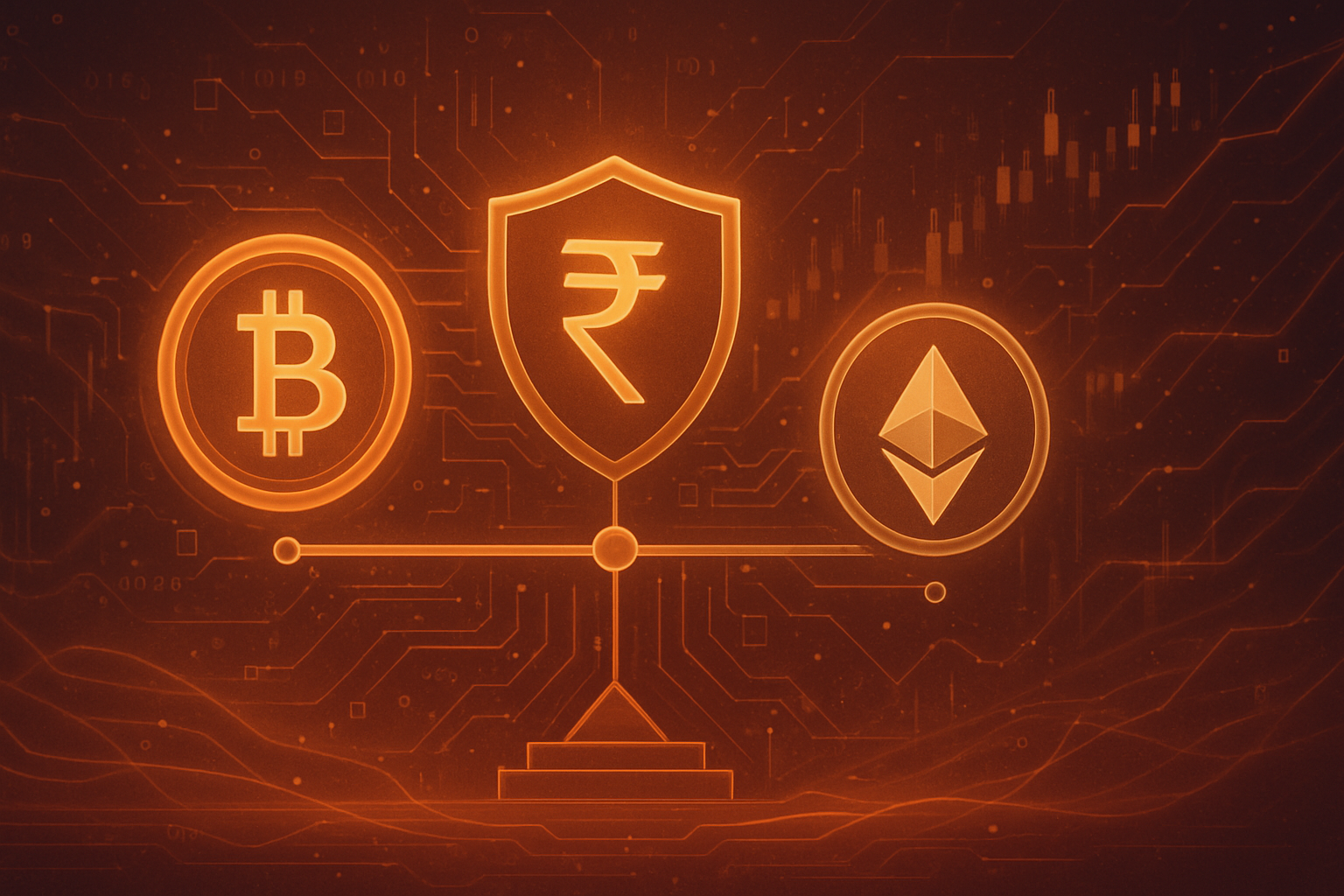 India Balances on the Crypto Tightrope: Cautious Stance on Private Assets, Full Steam Ahead for Digital Rupee