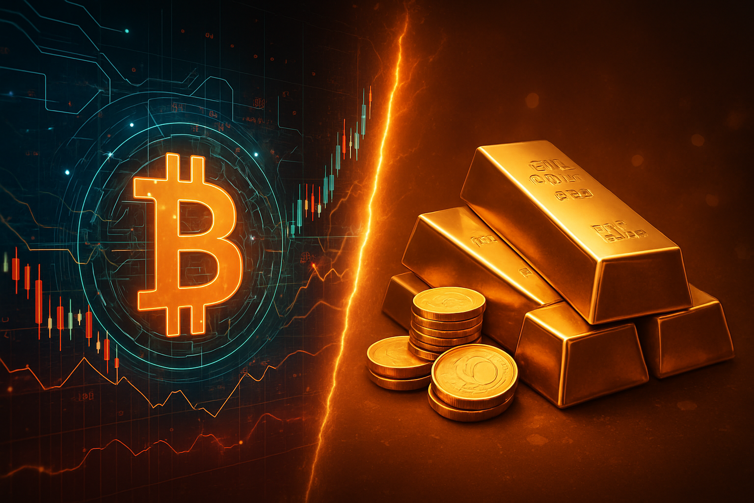 Bitcoin vs. Gold: The Clash of Titans Intensifies Amidst Market Turmoil