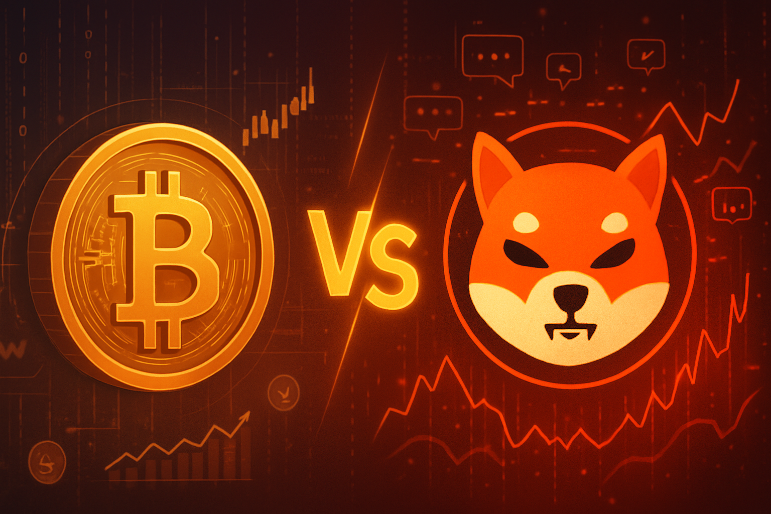 Meme Coin vs. King Crypto: Bitcoin and Shiba Inu – A Clash of Investment Philosophies
