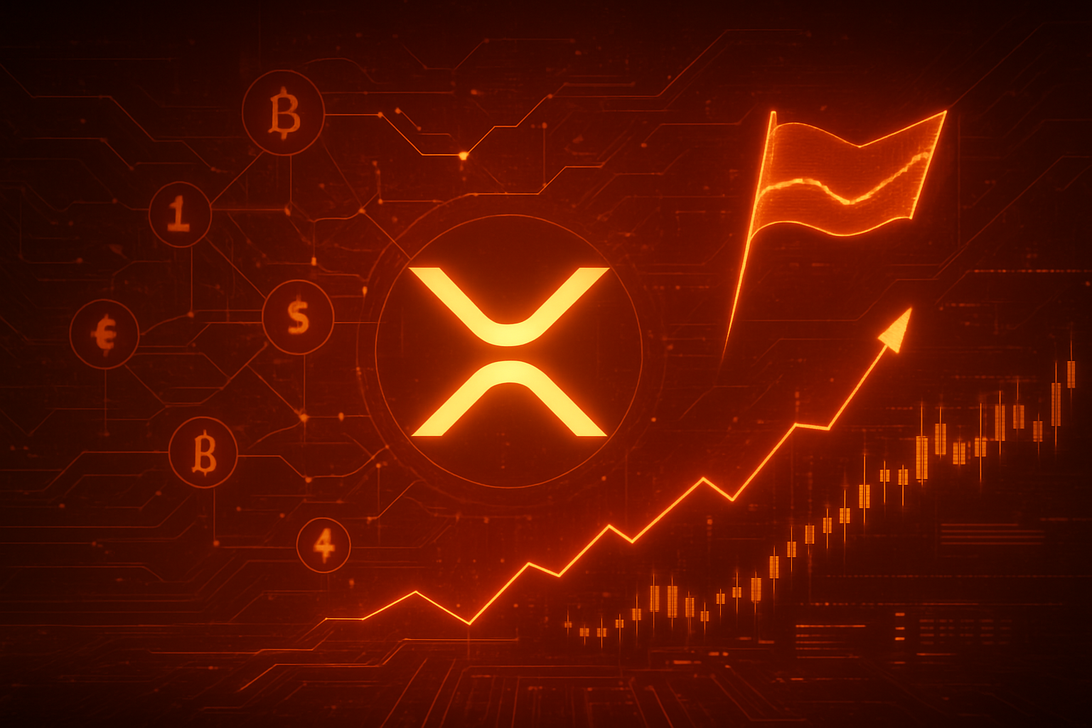 XRP Defies Market Sell-Off, Holds Strong at $2.20 Amidst Bullish Flag Pattern and ETF Hopes