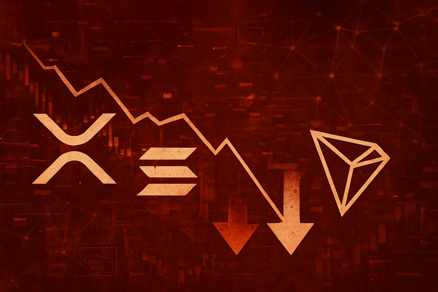 XRP Plummets, Dragging Solana and Tronix Down as Crypto Market Faces Renewed Volatility